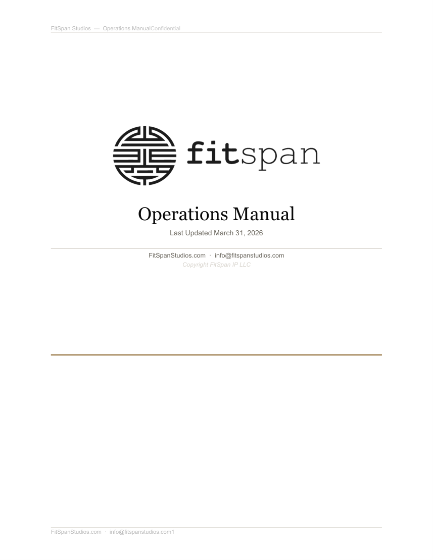 Operations Manual original cover page